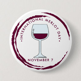 Internationaler Merlot-Tag Button