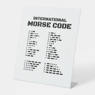 Internationaler Moralkodex Sockelschild