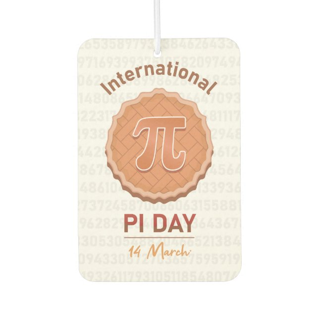 Internationaler Pi-Tag Autolufterfrischer (Vorderseite)