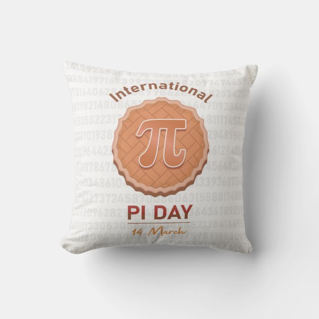 Internationaler Pi-Tag Kissen (Vorderseite)
