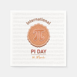 Internationaler Pi-Tag Serviette