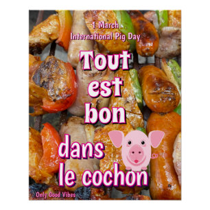 Internationaler Schweinetag Poster