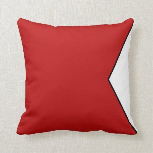 Internationaler Seesignalflaggenbuchstabe nautisch Kissen