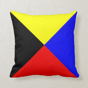 Internationaler Seesignalflaggenbuchstabe nautisch Kissen