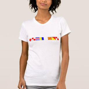 Internationaler Seesignalflaggenbuchstabe nautisch T-Shirt