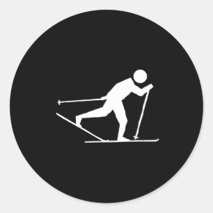 Internationaler Skilanglauf, Langlauf Runder Aufkleber
