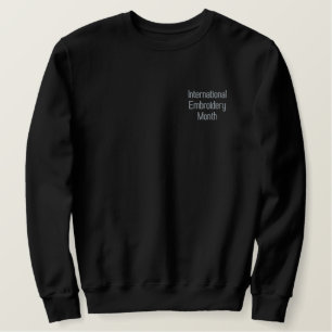 Internationaler Stickertag Besticktes Sweatshirt