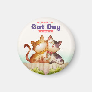 Internationaler Tag der Katze Magnet