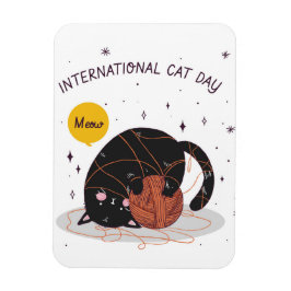 Internationaler Tag der Katze Magnet