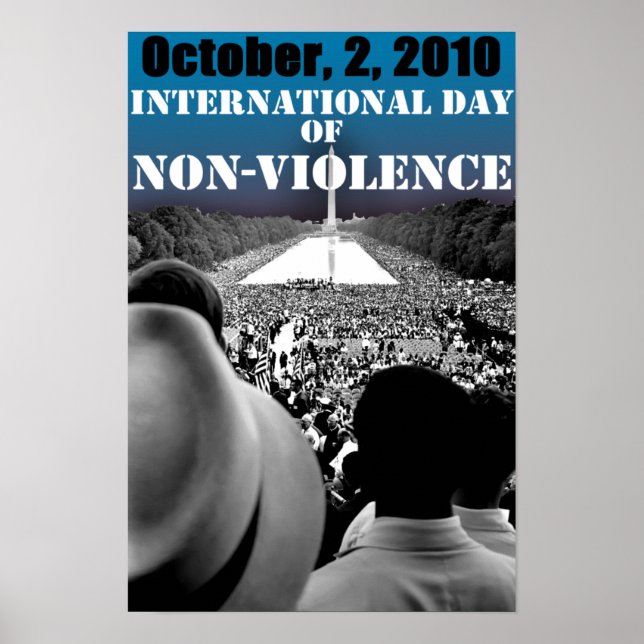 INTERNATIONALER TAG DER NICHTGEWALT POSTER (Vorne)