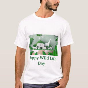 Internationaler Tag der Wildtiere Herren T-Shirt