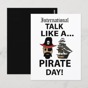Internationaler Tag des Piratensprechens Postkarte