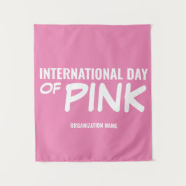 Internationaler Tag des Rosa Wandteppich