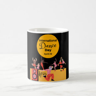 Internationaler Tanztag   Welttanztag Kaffeetasse
