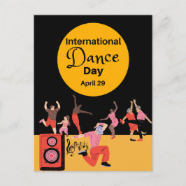 Internationaler Tanztag | Welttanztag Postkarte