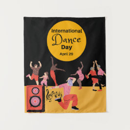 Internationaler Tanztag | Welttanztag Wandteppich