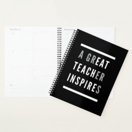 Internationaler Teachers Day Eat Teach Inspiriert Planer