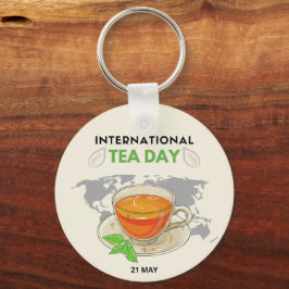 Internationaler Teetag Schlüsselanhänger