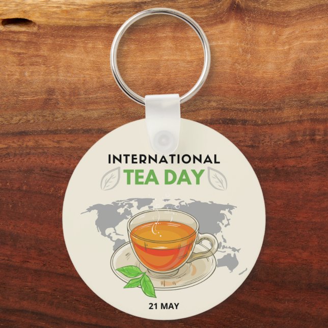 Internationaler Teetag Schlüsselanhänger (Vorderseite)