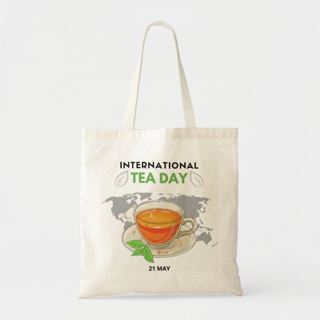Internationaler Teetag Tragetasche (Vorne)