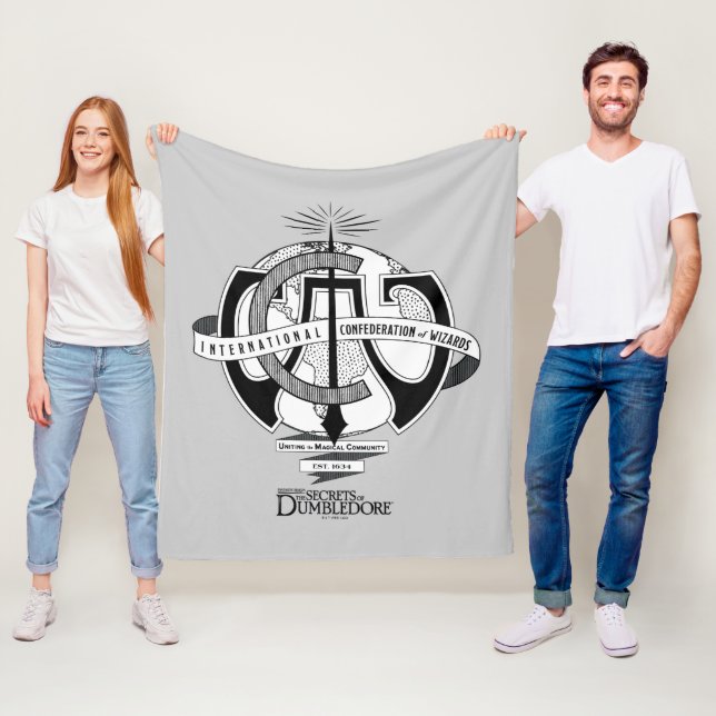 Internationaler Verband der Wizards-Logos Fleecedecke (Beispiel)