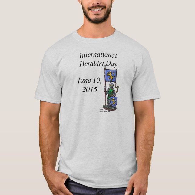 Internationaler Wappenkunde-Tag 2015 T-Shirt (Vorderseite)