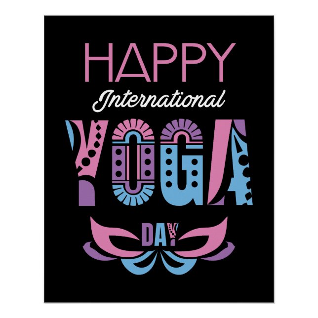 Internationaler Yogatag Poster (Vorderseite)