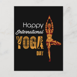 Internationaler Yogatag Postkarte