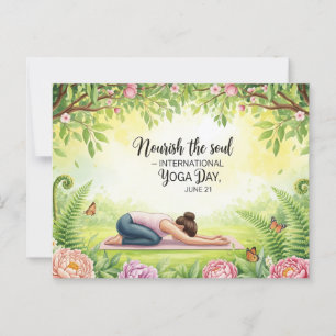 Internationaler Yogatag Postkarte