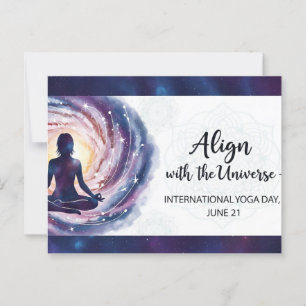 Internationaler Yogatag Postkarte