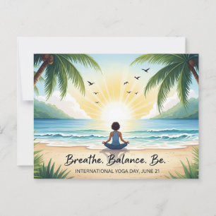 Internationaler Yogatag Postkarte