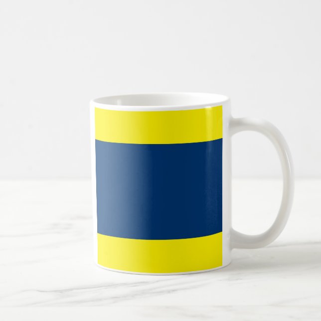 Internationales Alphabet kennzeichnet D Kaffeetasse (Rechts)