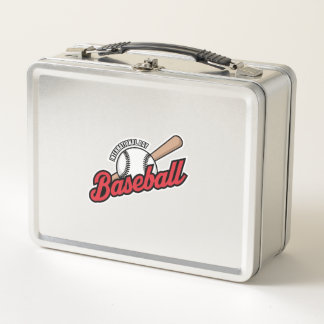 Internationales Baseball-Day-Logo Metall Brotdose