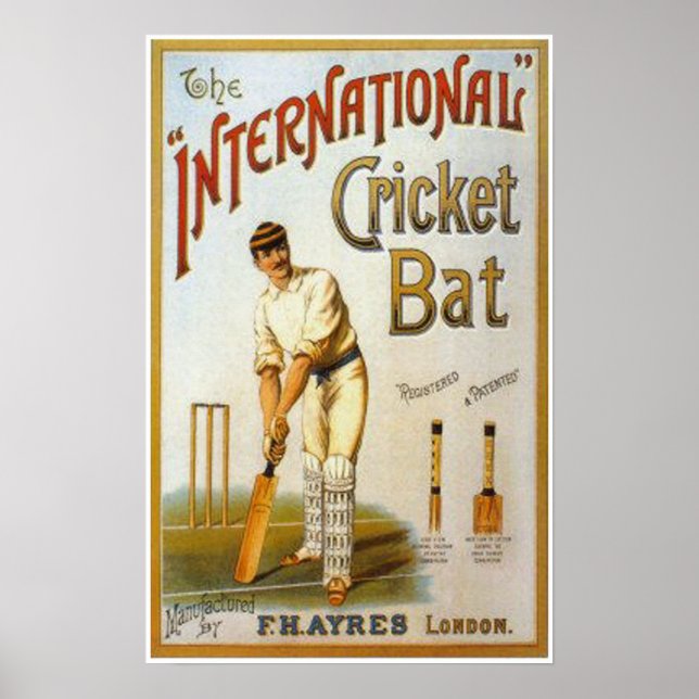 Internationales Cricket-Becken Poster (Vorne)