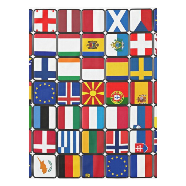 Internationales Flaggenverzeichnis Tischdecke (Vorderseite)