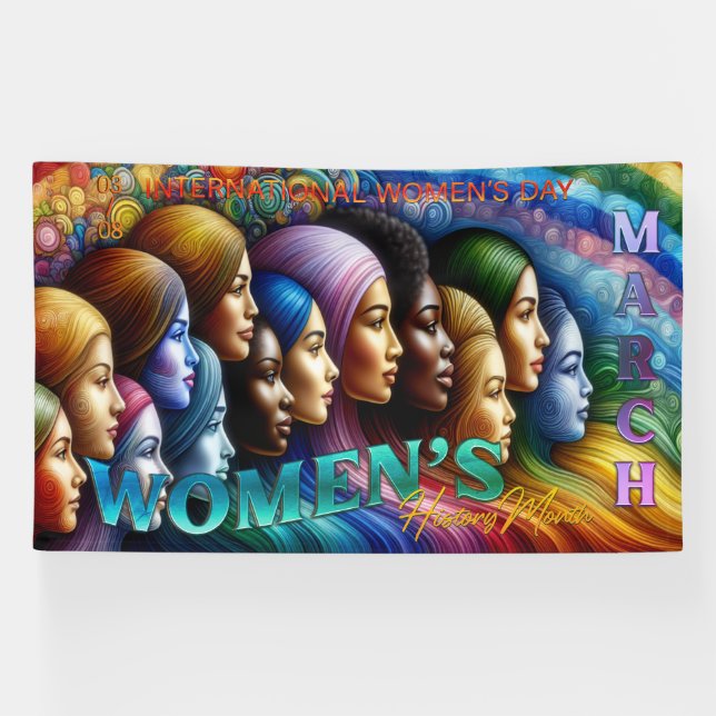 Internationales Frauentag-Banner Banner (Horizontal)