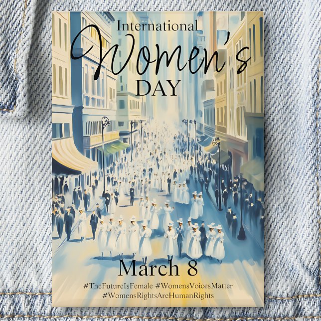 Internationales Frauentag-Leid Button (Von Creator hochgeladen)