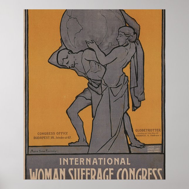 Internationales Frauenwahlposter Poster (Vorne)