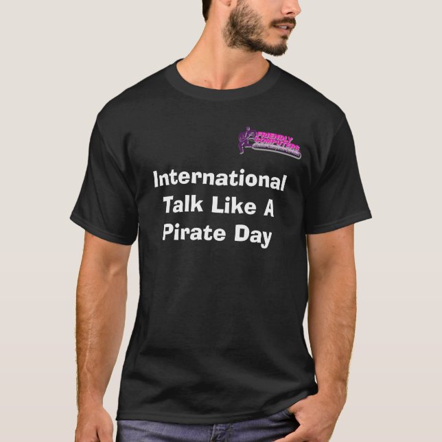 Internationales Gespräch wie ein Pirat… T-Shirt (Vorderseite)
