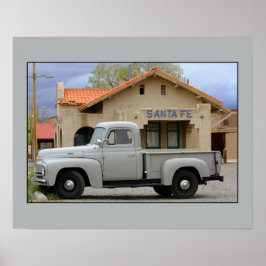 Internationales Harvester L-110 Truck Santa Fe Dep Poster