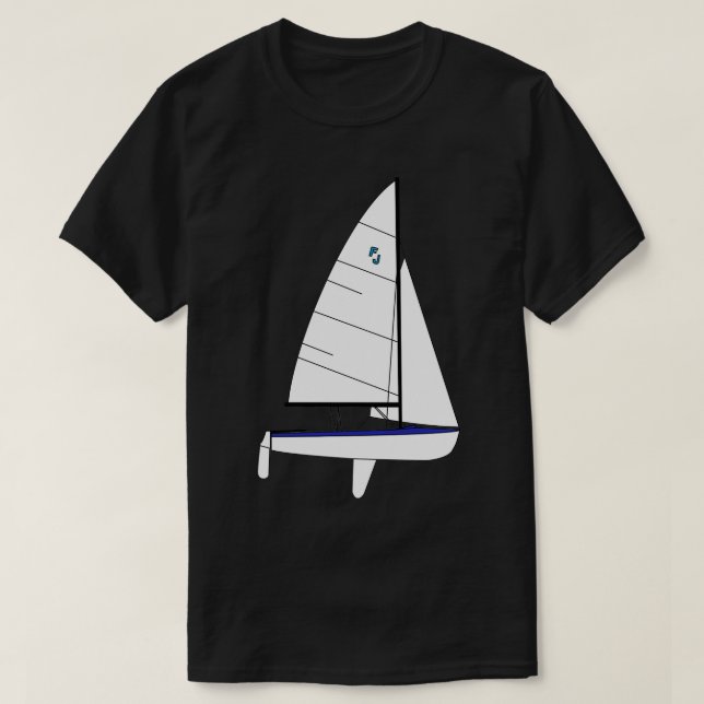 Internationales Junior-Segelboot 2 T-Shirt (Design vorne)