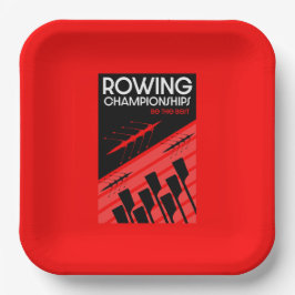 Internationales Rudern Pappteller