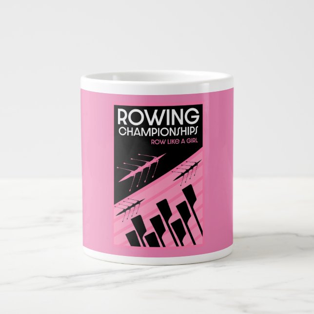Internationales Rudern von Frauen Jumbo-Tasse (Vorderseite)