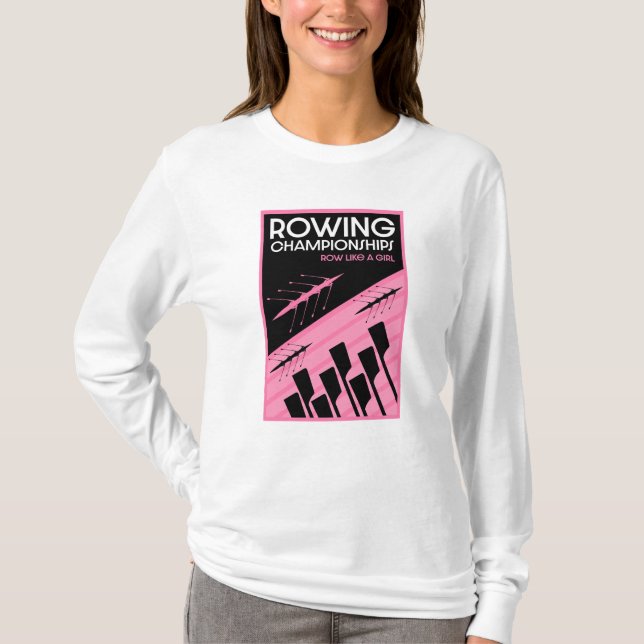 Internationales Rudern von Frauen T-Shirt (Vorderseite)