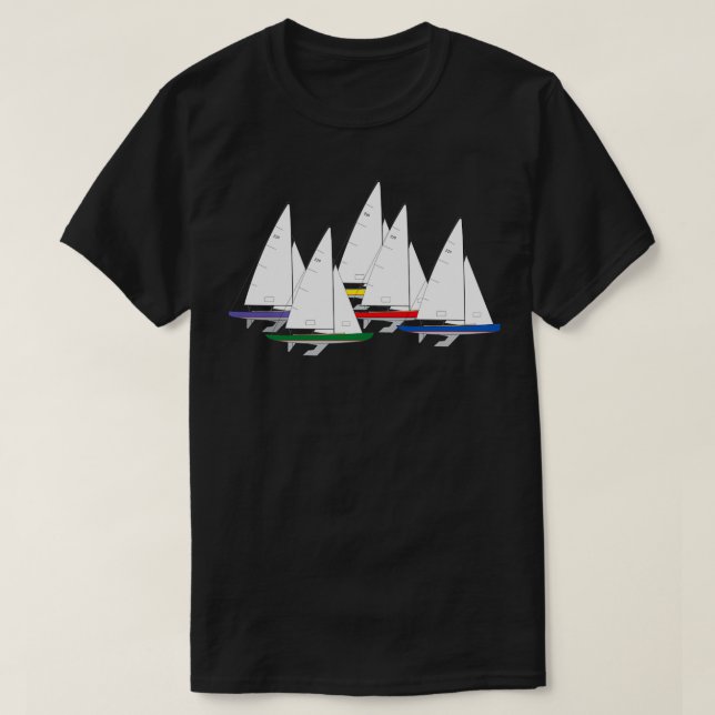 Internationales Segelboot 210 T-Shirt (Design vorne)
