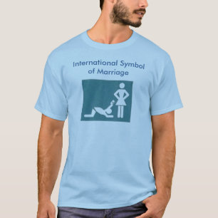 Internationales Symbol des Heirat-T - Shirt