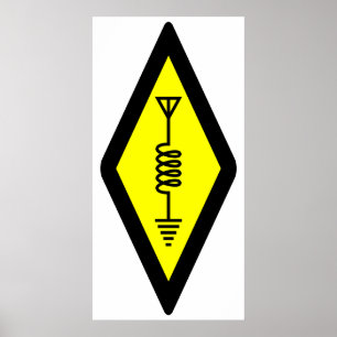 Internationales Symbol für Amateurradioplakat Poster