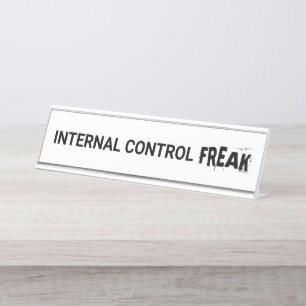 Interne Kontrolle Freak Auditor Geschenk Funny Aud Schreibtischnamensplakette