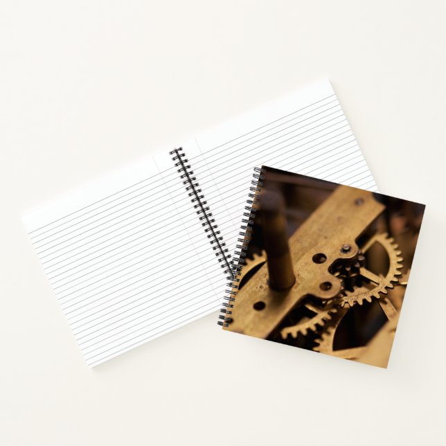 Interne Teile der antiken Uhr Notizbuch (Innenseite)