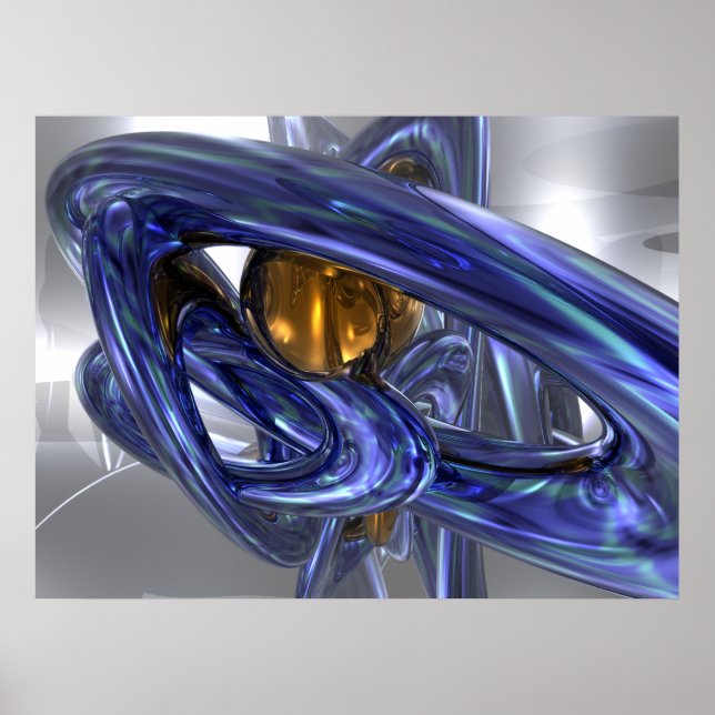 Internes Blister Abstraktes Poster (Vorne)